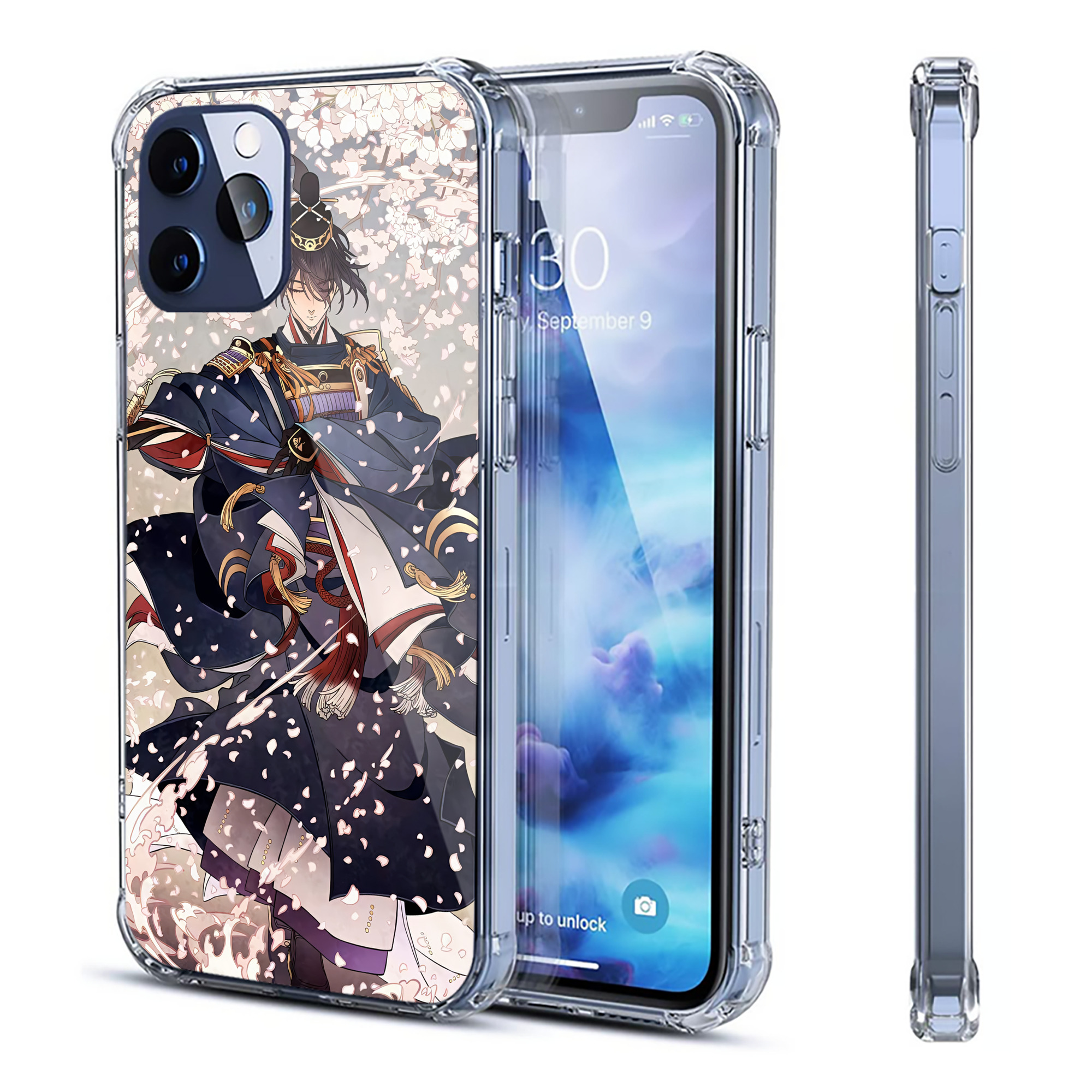 （画像用） 刀剣乱舞 Touken Ranbu 【iPhone 12シリーズ対応】透明スマホケース（クリアソフトケース）